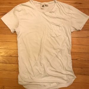 UO Burnout Scoop Neck Curved Hem Tee